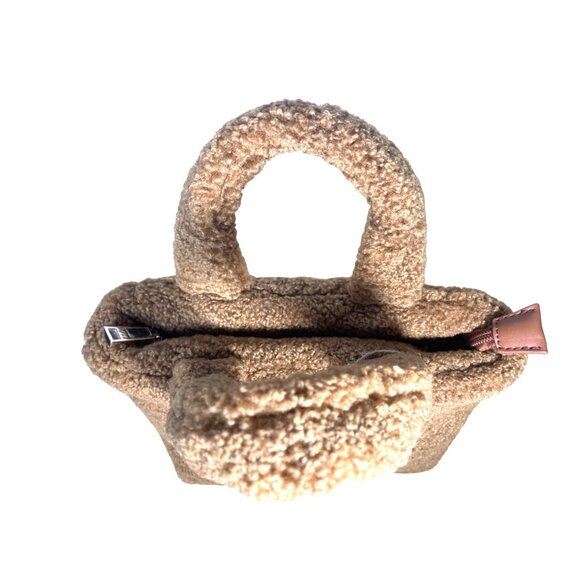 Vintage Havana Brown Fuzzy Women's Small Hand Bag - NWT - Picture 3 of 12